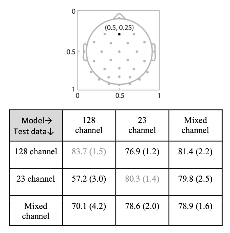 Spatial attention mechanism for cross-montage EEG deep learning