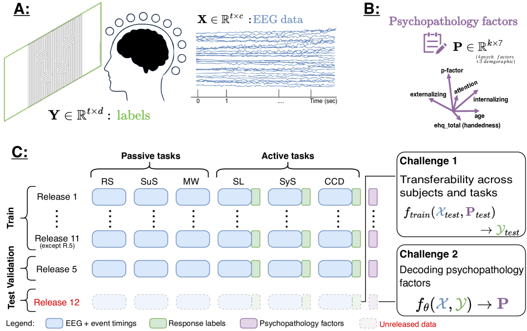 HBN EEG dataset and NeurIPS challenge design